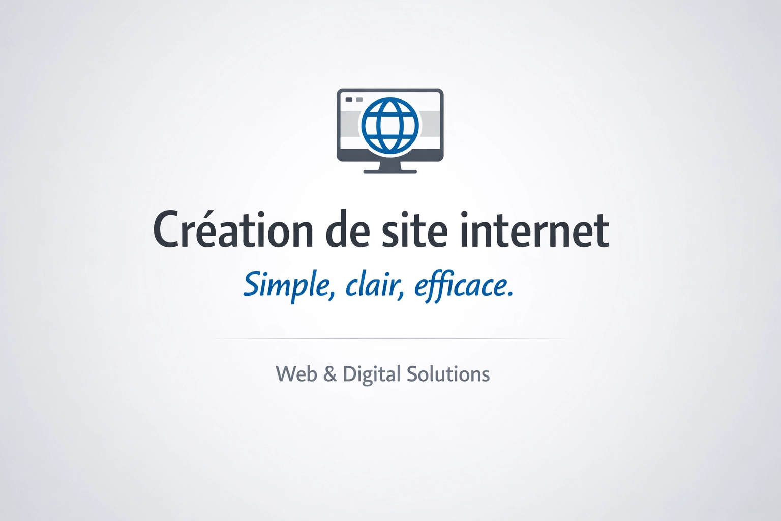 process création site